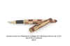 Checkerboard Wood Roller Ball Pen With Matching Wood Cap