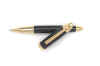 Black Jumbo Roller Ball Pen With Gold Plated Parts