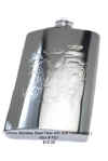 Stainless Steel Golf Scene 8OZ. Flask (Click Here To Enlarge)